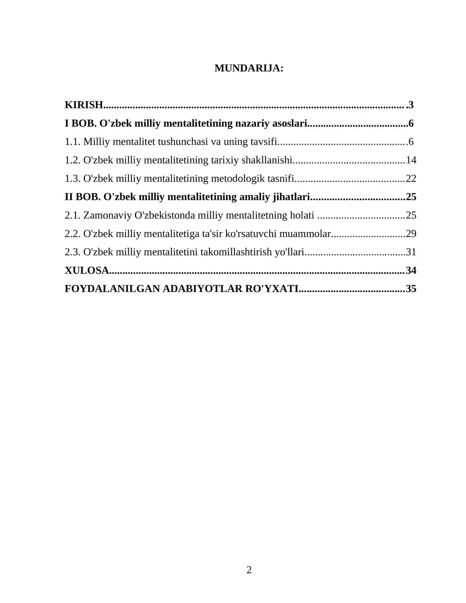 O‘zbek milliy mentaliteti 2