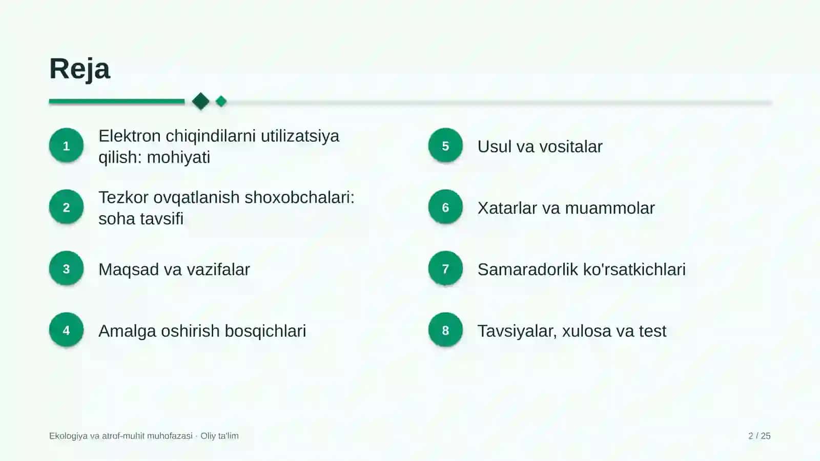 tezkor ovqatlanish shoxobchalarida elektron chiqindilarni utilizatsiya qilish 9284 2