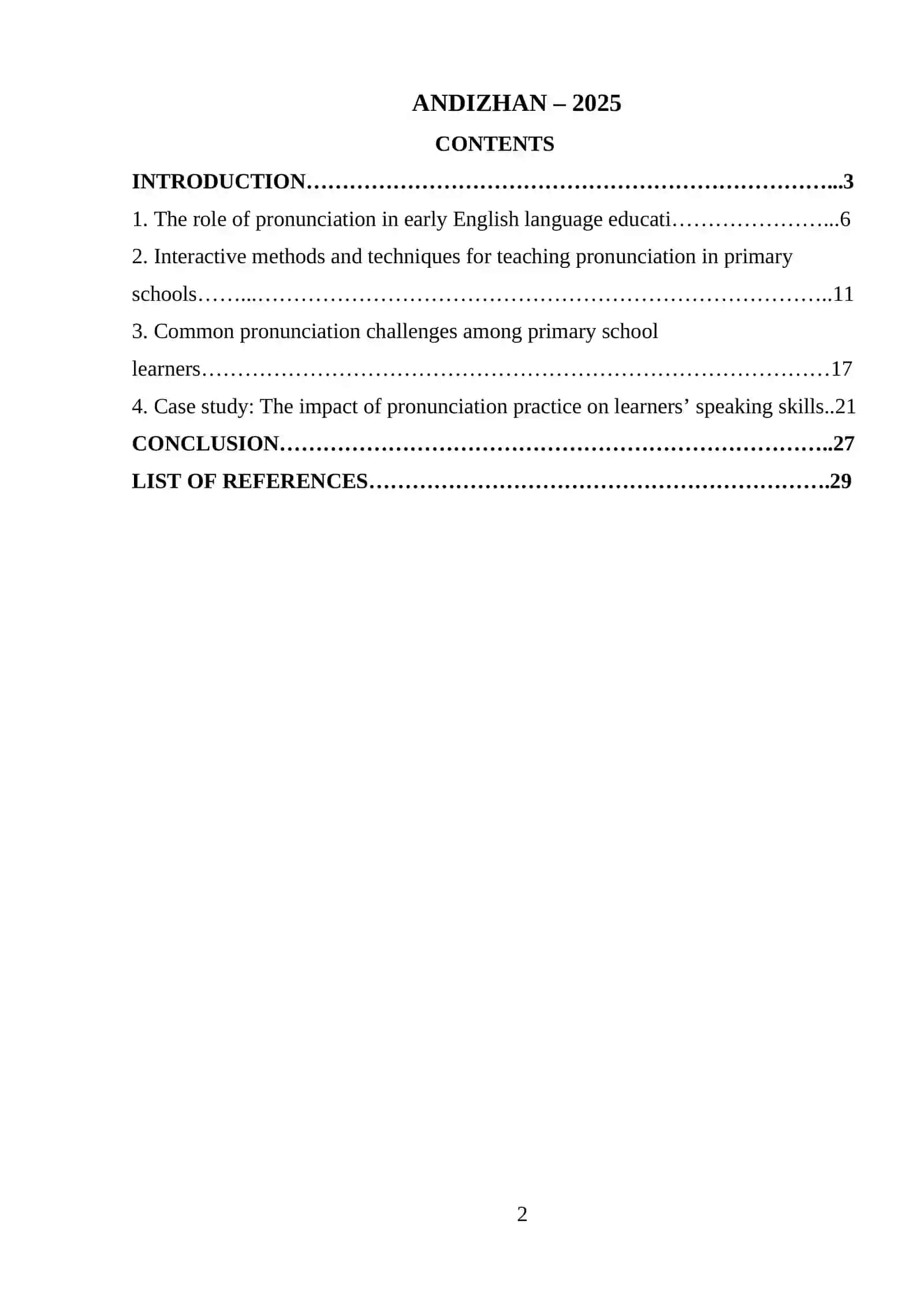 Teaching English Pronunciation in Primary Schools 2