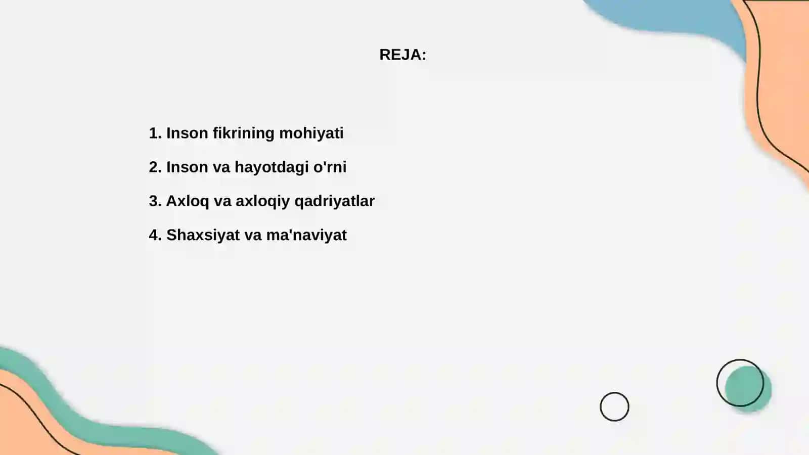 Inson falsafasi 2