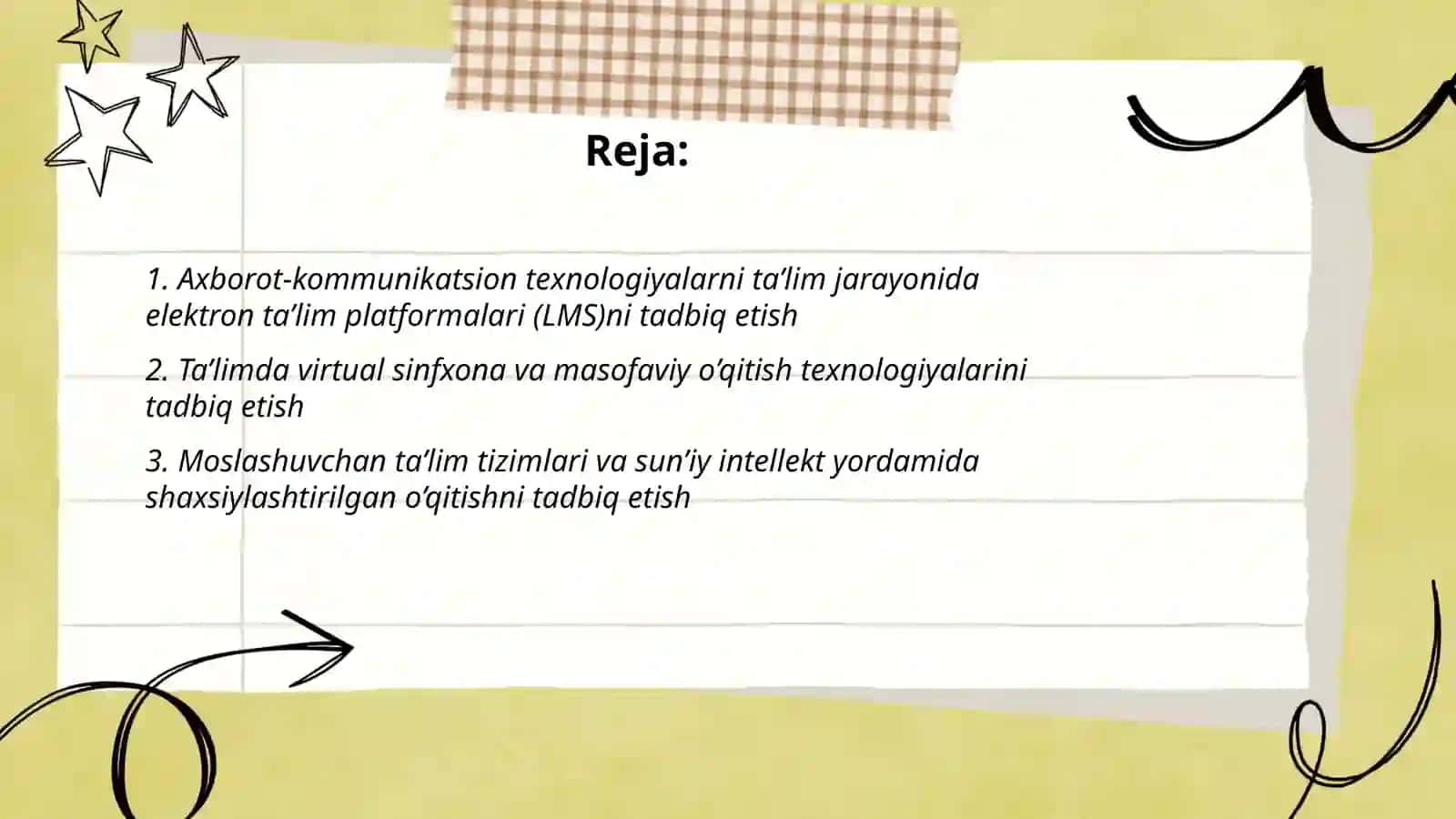 Axborot kommunikatsion texnalogiyalarini ta’lim sohasi, ishlab chiqarish va tibbiyotga tadbiq etish 2