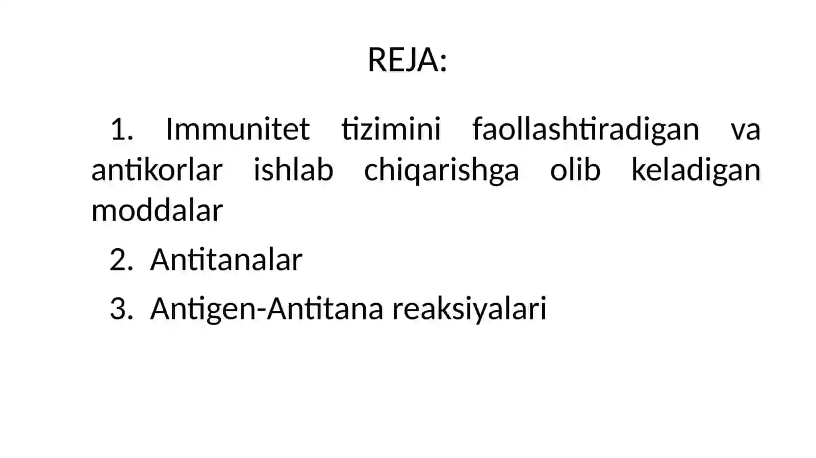 Antigen va antitana, ularning ahamiyati 2