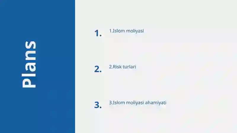 Islom moliyasidagi risklarning turlari 2
