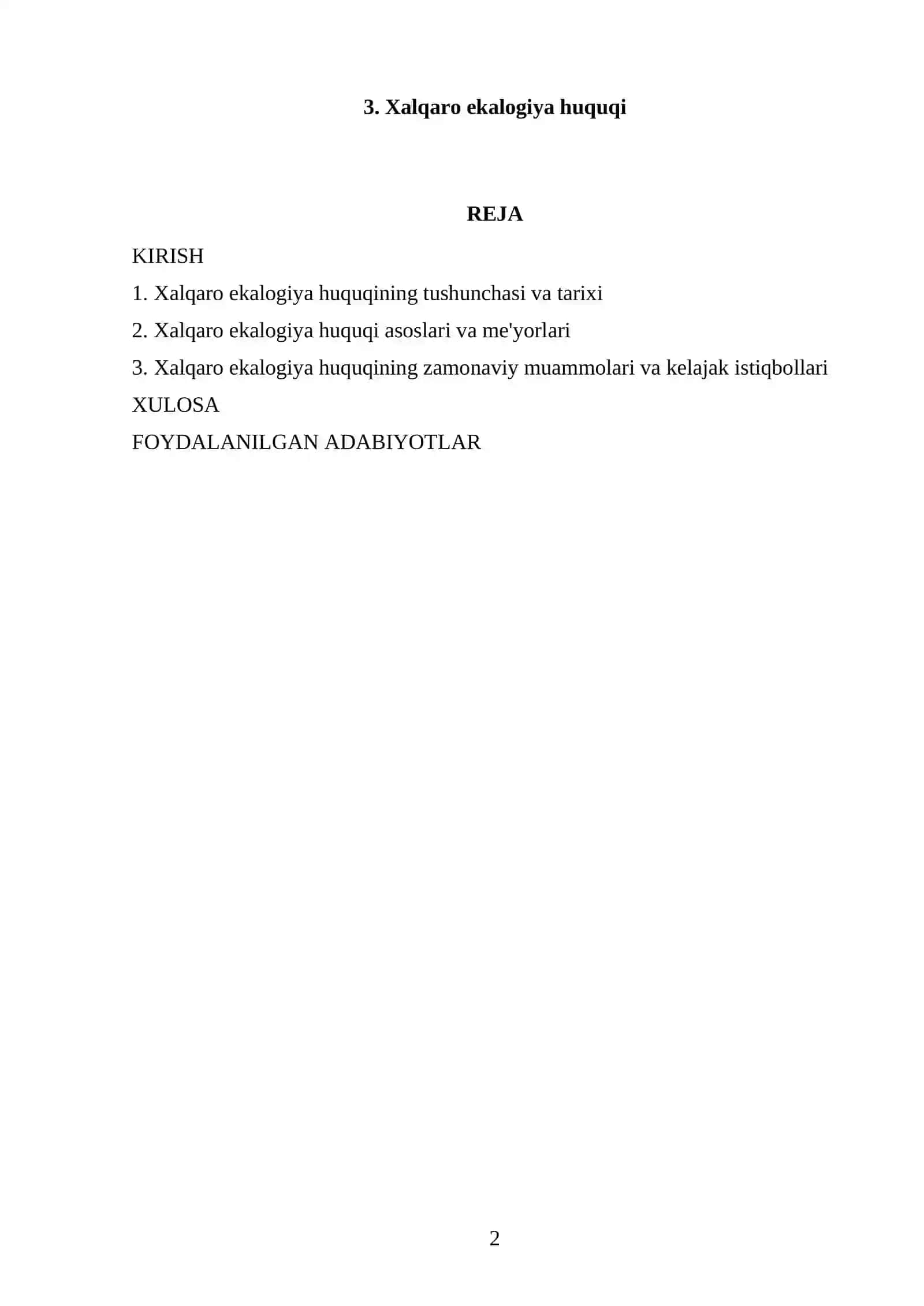 Xalqaro ekalogiya huquqi 2