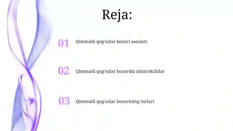 Qimmatli qog'ozlar bozori 2