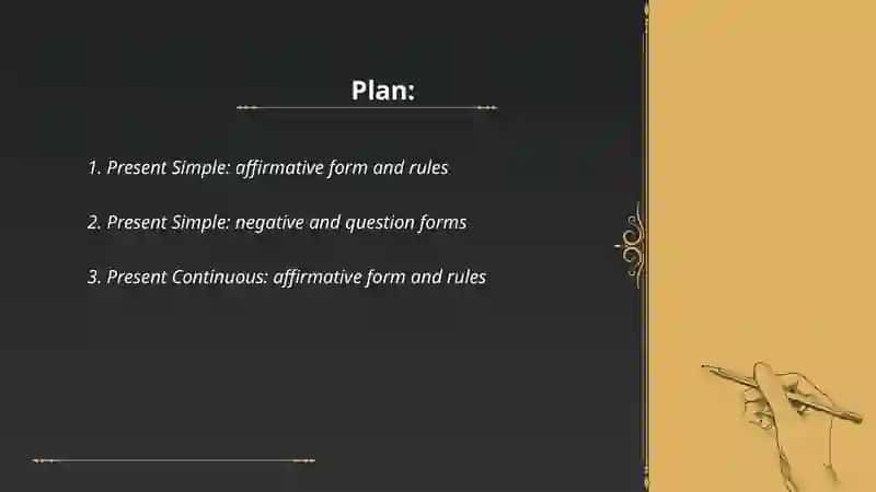Present simple and present continuous 2