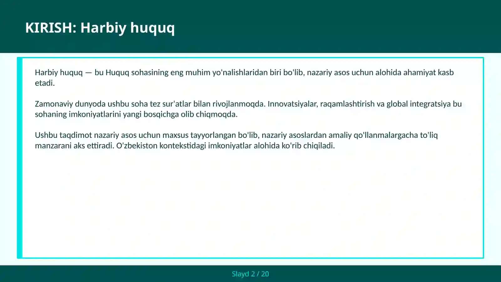 Harbiy huquq 2