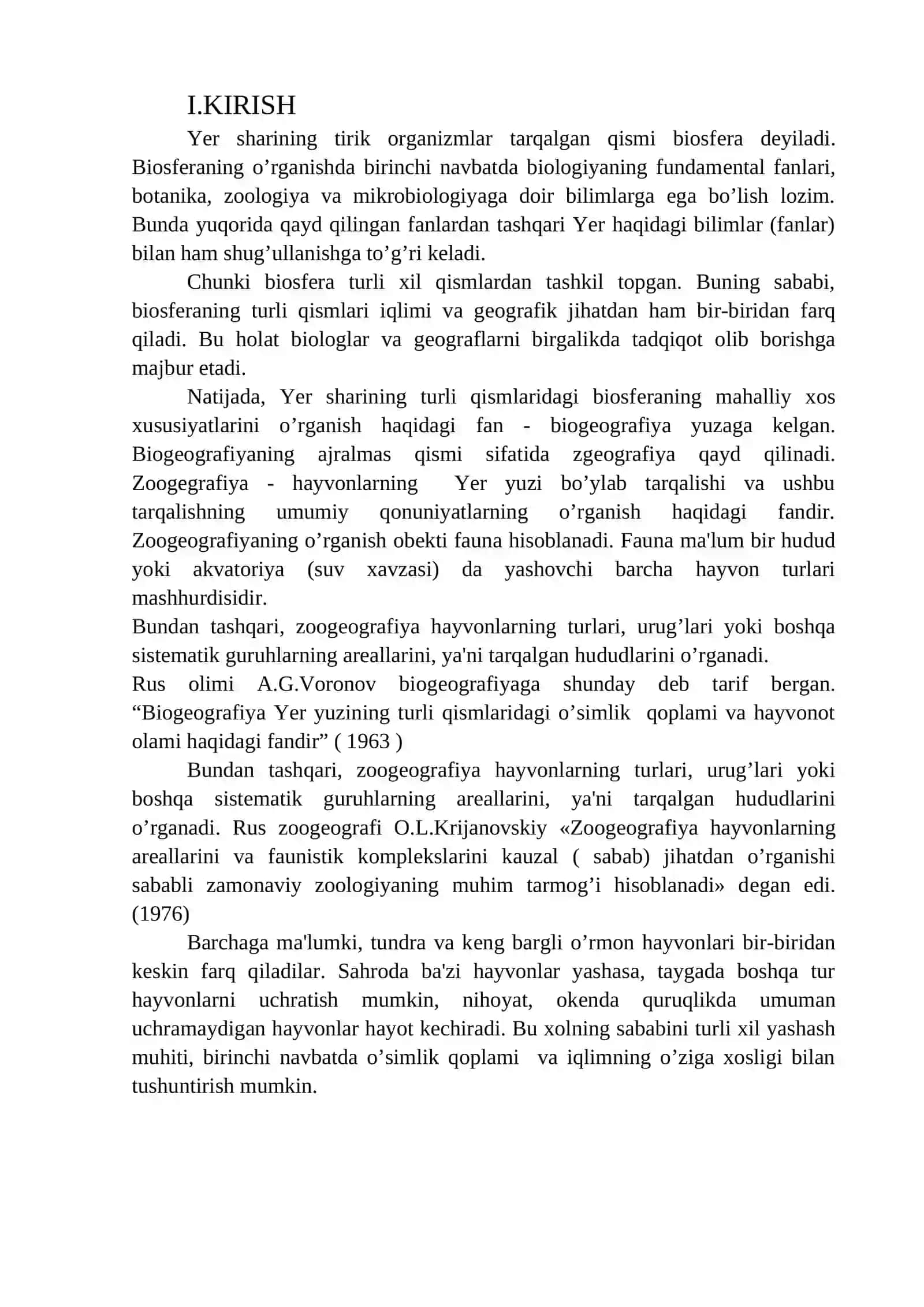 Zoogeografiya fani uning boshqa fanlar bilan aloqasi rivojlanish tarixi 2