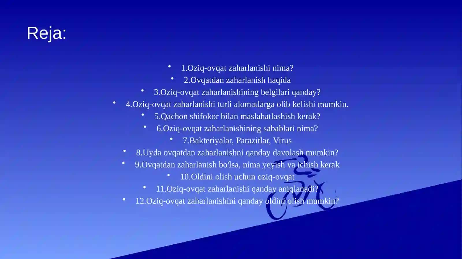 Ovqatdan zaharlanishlar va ularni oldini olish choralari 2