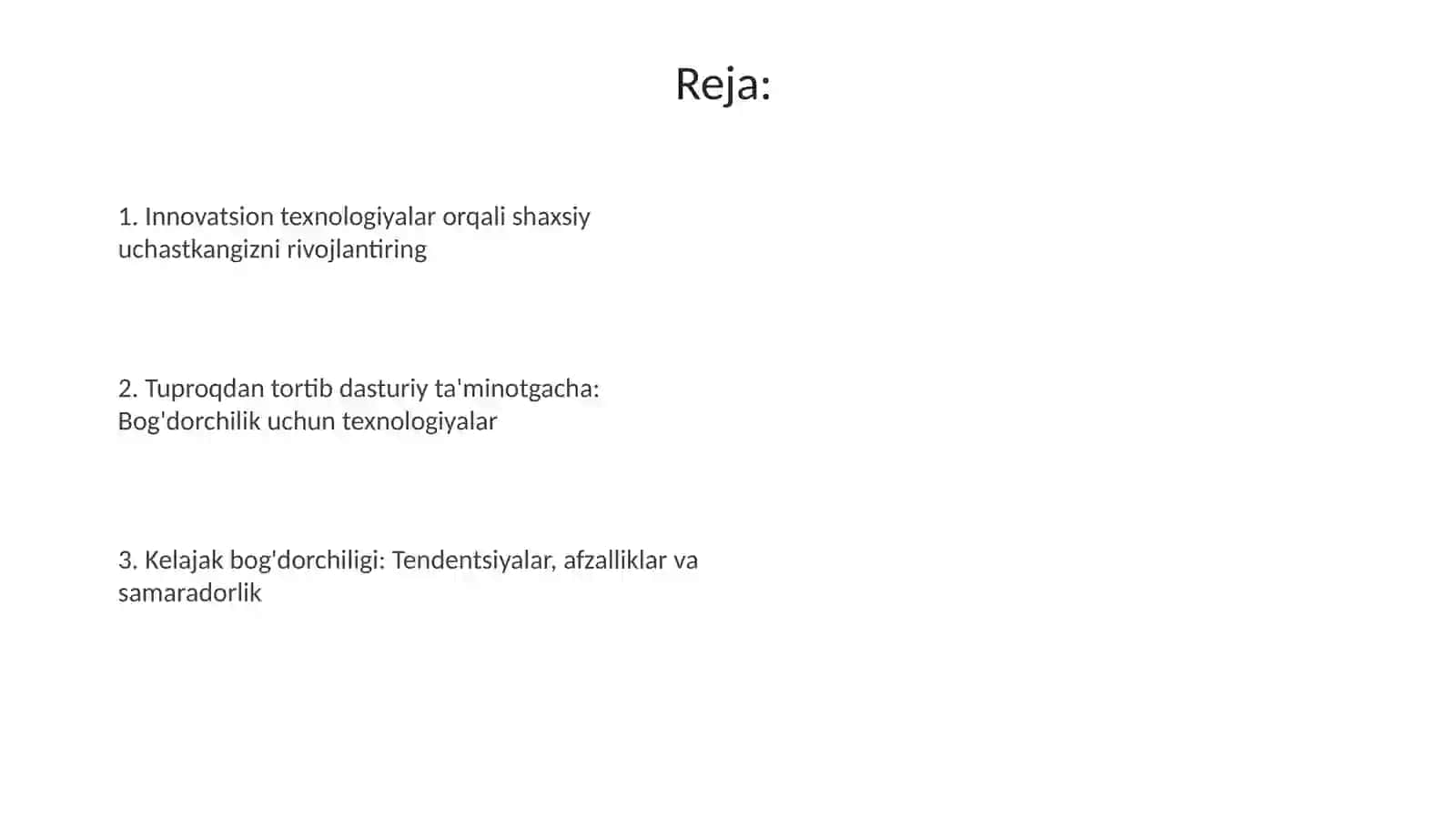 Innovatsion texnologiyalar orqali shaxsiy uchastkangizni rivojlantiring 2
