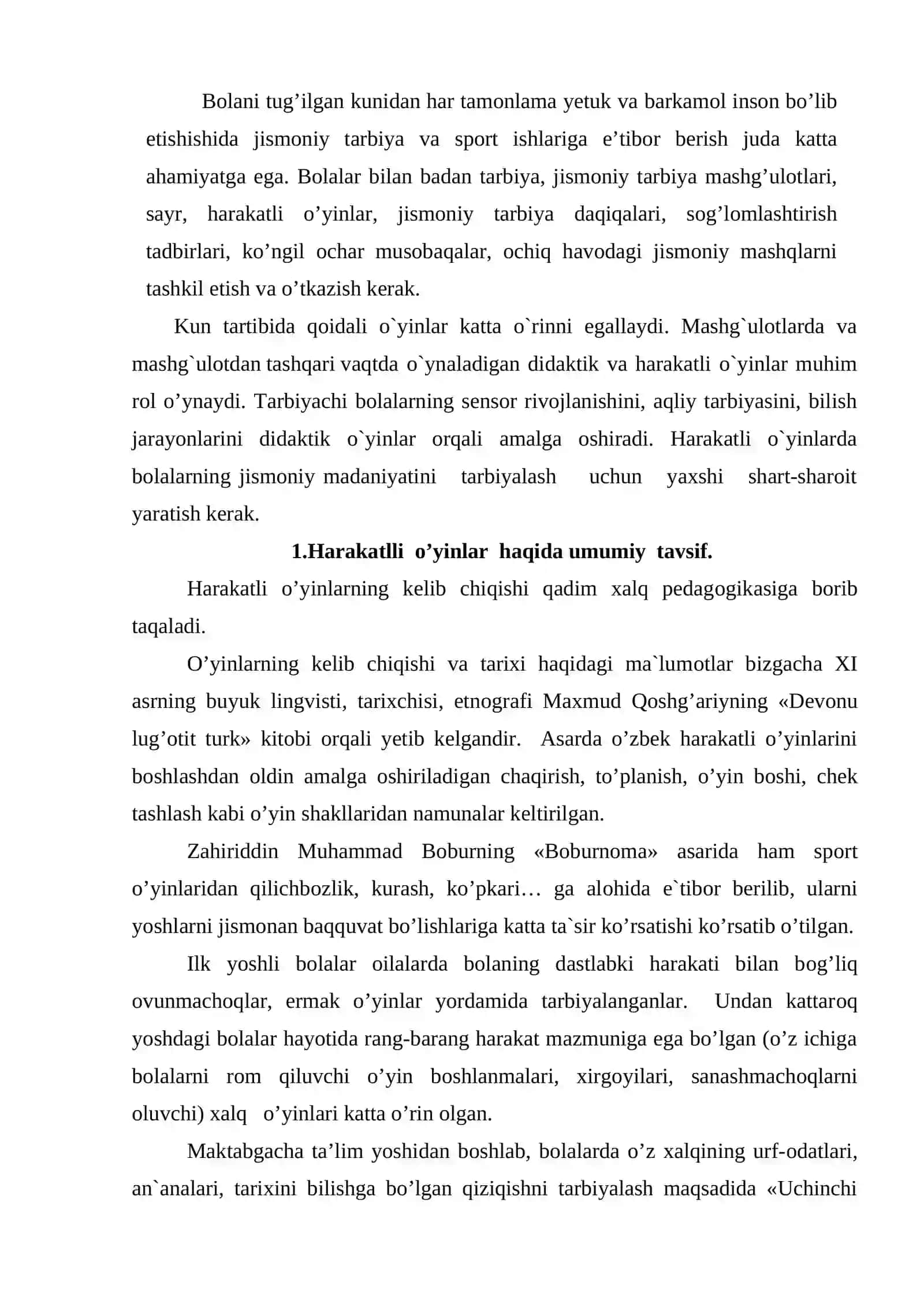Harakatli o’yinlar 2