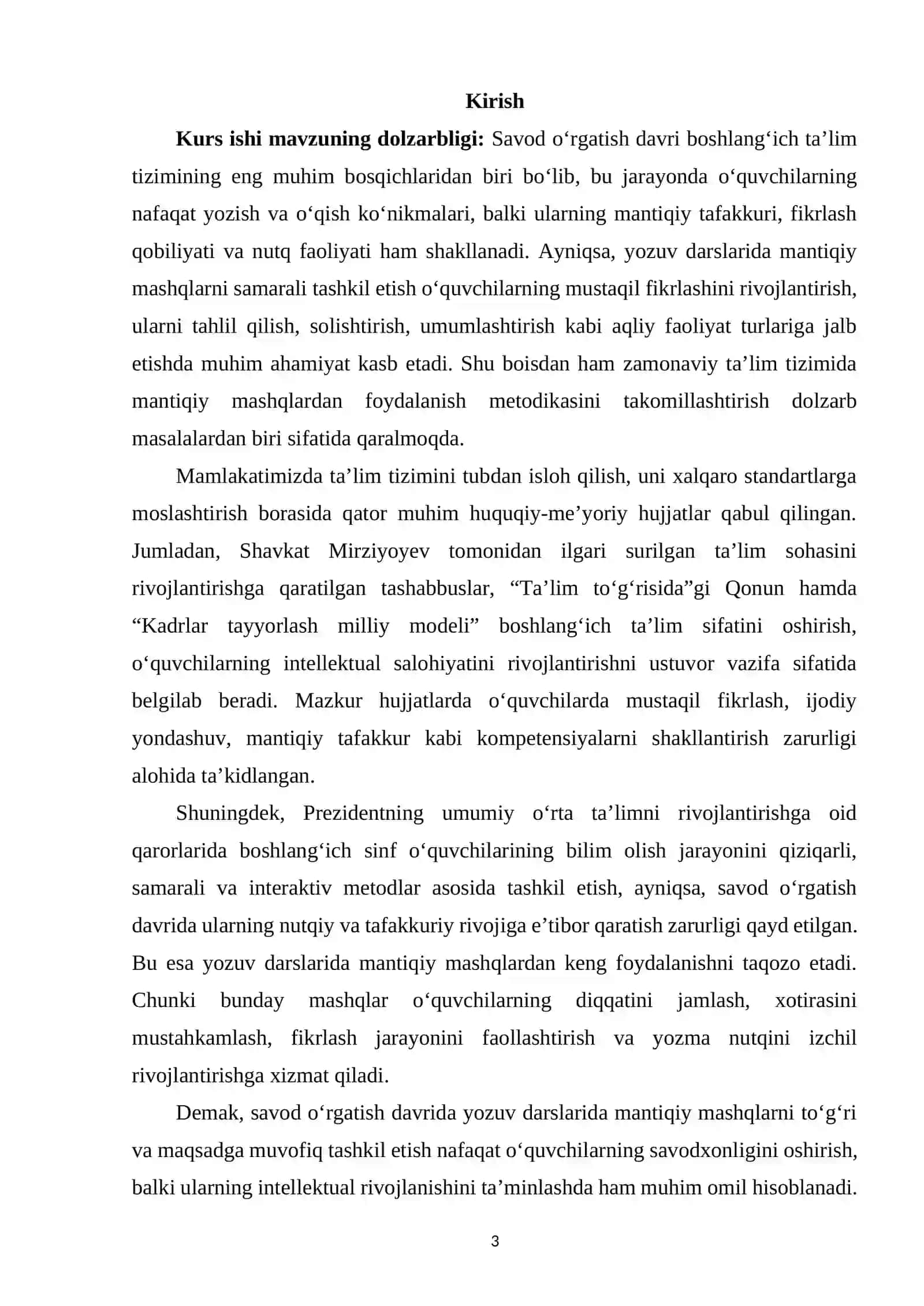 Savod o‘rgatish davrida yozuv darslarida mantiqiy mashqlarni tashkil etish 2