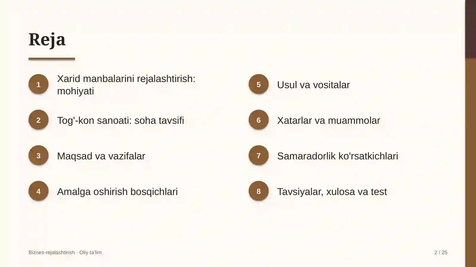 tog' kon sanoatida xarid manbalarini rejalashtirish 2506 2