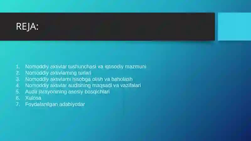 NOMODDIY AKTIVLAR AUDITI 2