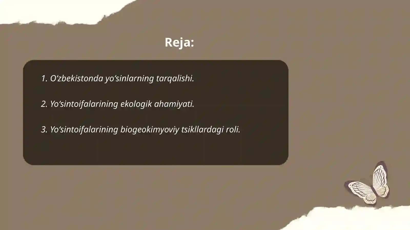 Oʻzbekistonda yoʻsintoifalar boʻlimining oʻrganilish holati va hissa qoʻshayotgan oʻzbek olimlari 2