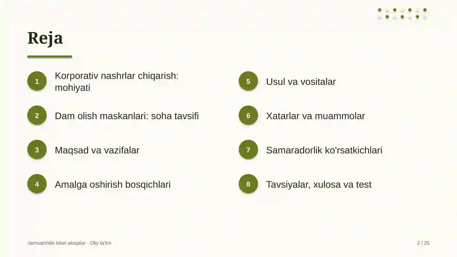 dam olish maskanlarida korporativ nashrlar chiqarish 9140 2