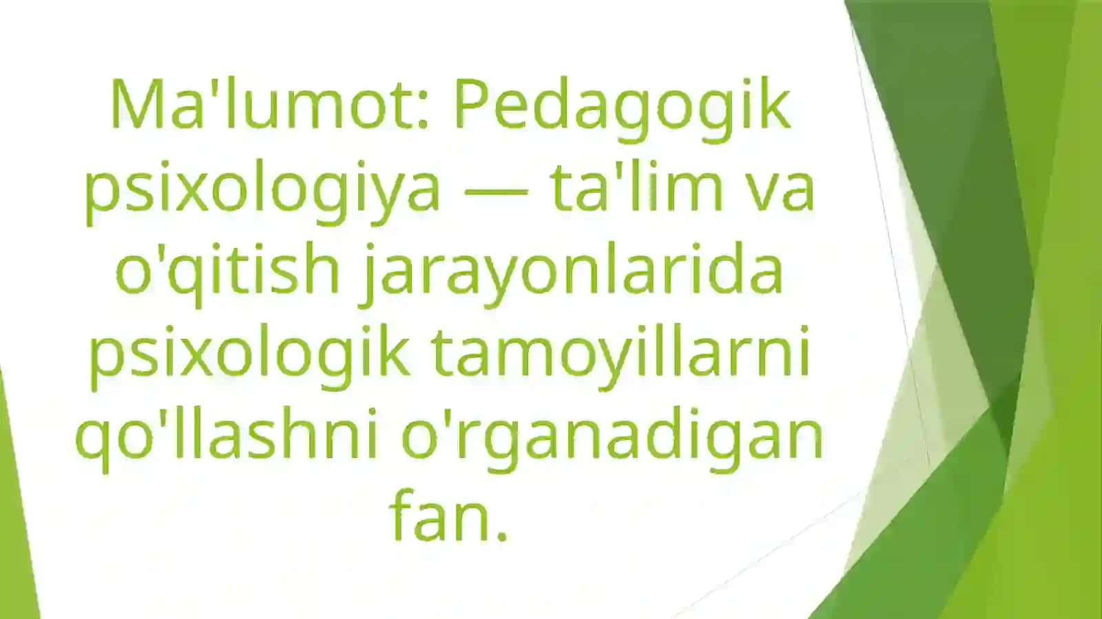 Pedogik psixologiyaning yuzaga kellish tarixi 2