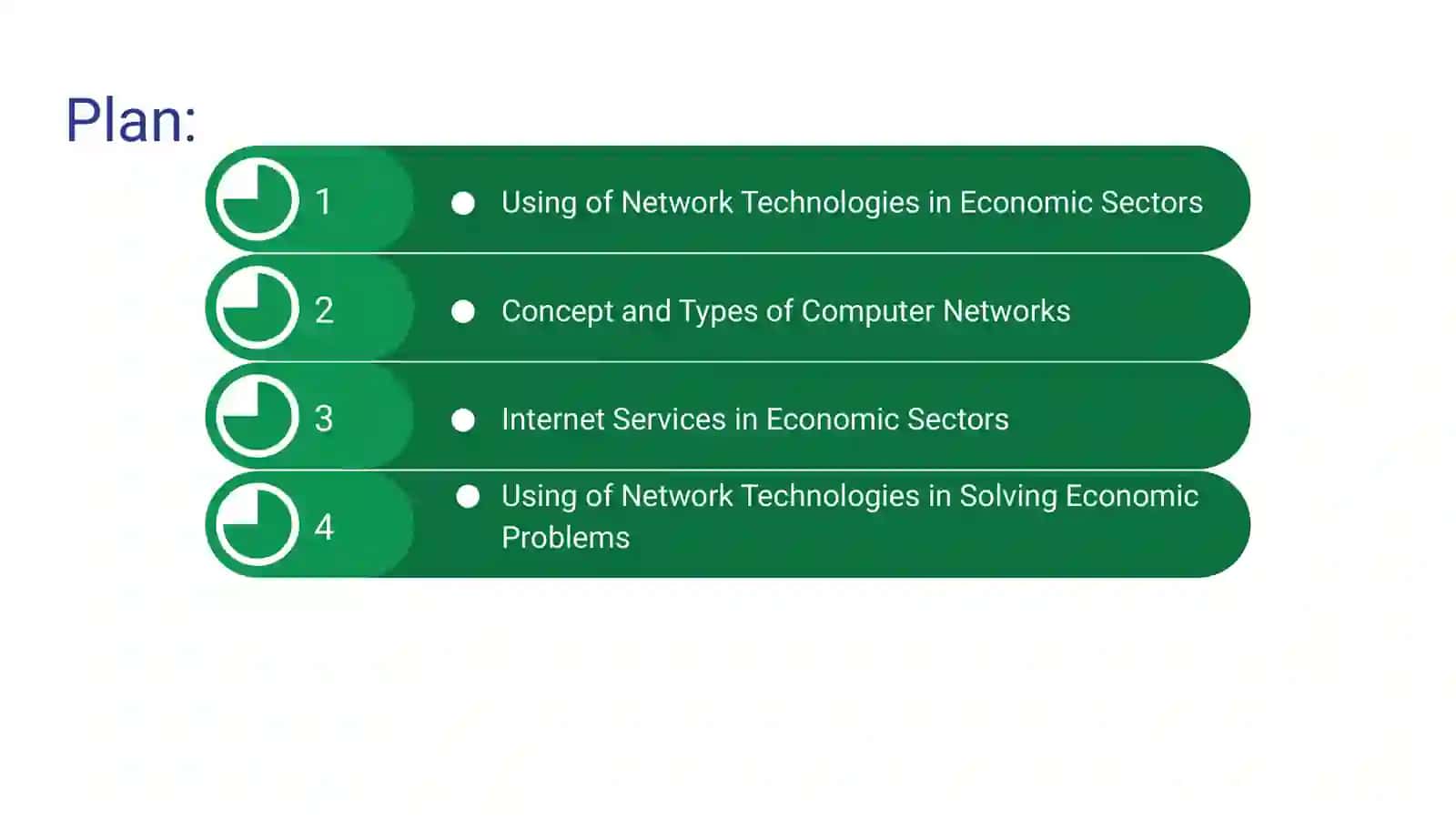 Network Technologies in Economic Sectors Lecture 2