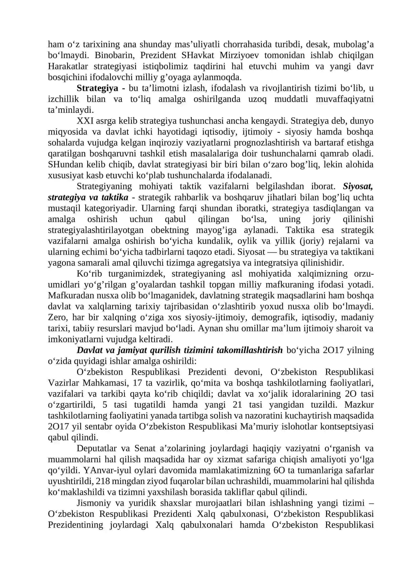 YANGI O‘ZBEKISTONDA PREZIDENT SH.M.MIRZIYOYEV RAHBARLIGI VA TASHABBUSI OSTIDA AMALGA OSHIRILAYOTGAN ISLOHOTLAR 2
