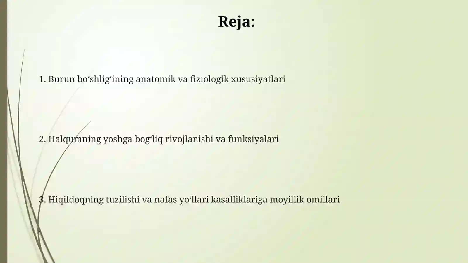 Bolalarda Burun, Xalqum va Hiqildoqning Anatomo-Fiziologik Hususiyatlari 2
