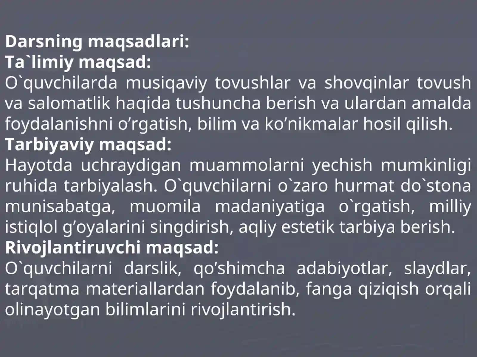 Musiqaviy tovushlar va shovqinlar tovush va salomatlik 2