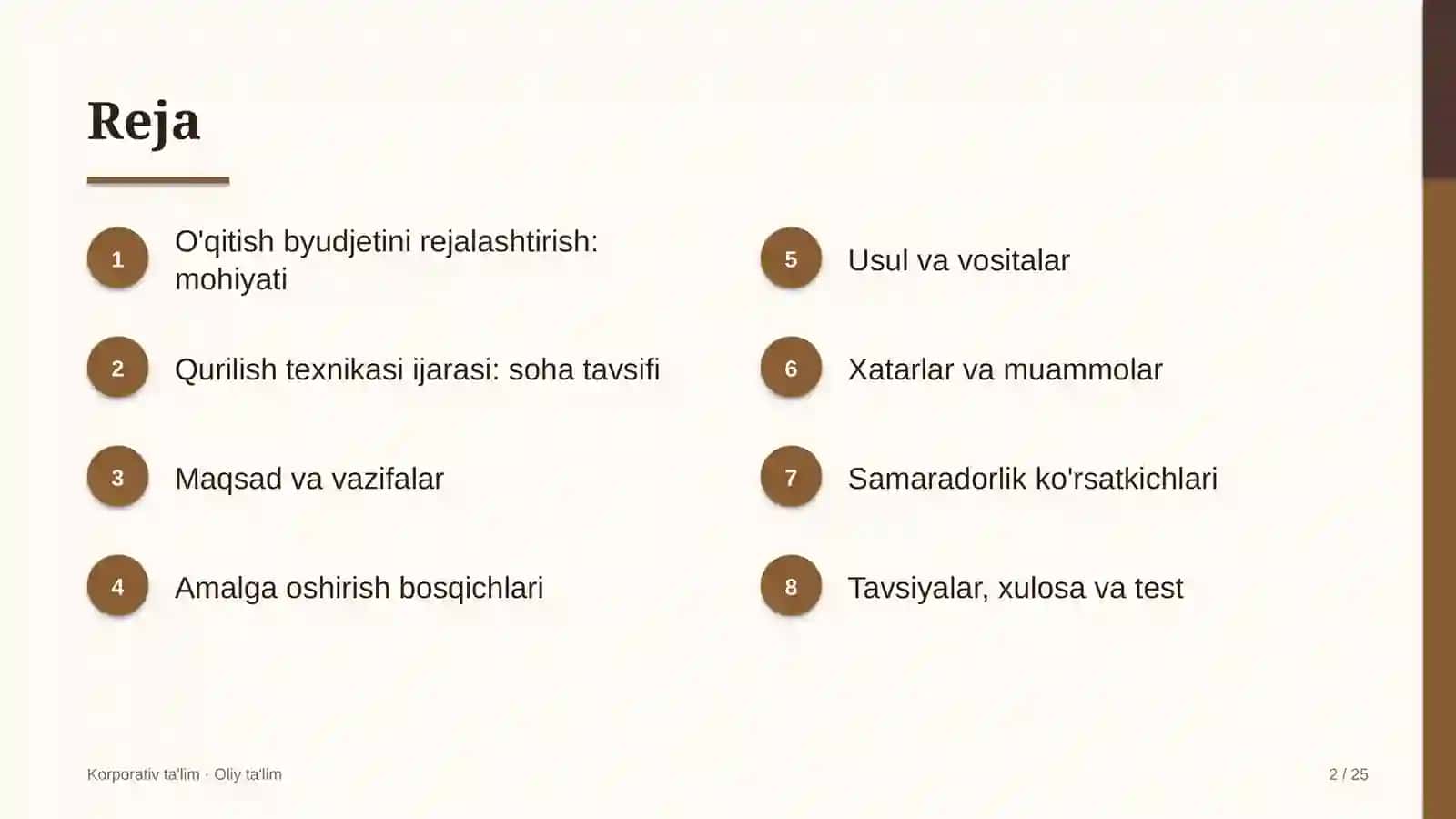 qurilish texnikasi ijarasida o'qitish byudjetini rejalashtirish 5128 2