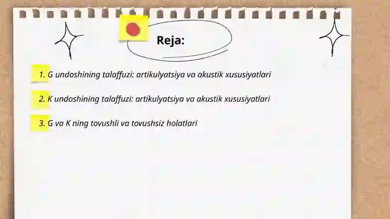 G,k undoshlarining talaffuzi va imlosi 2