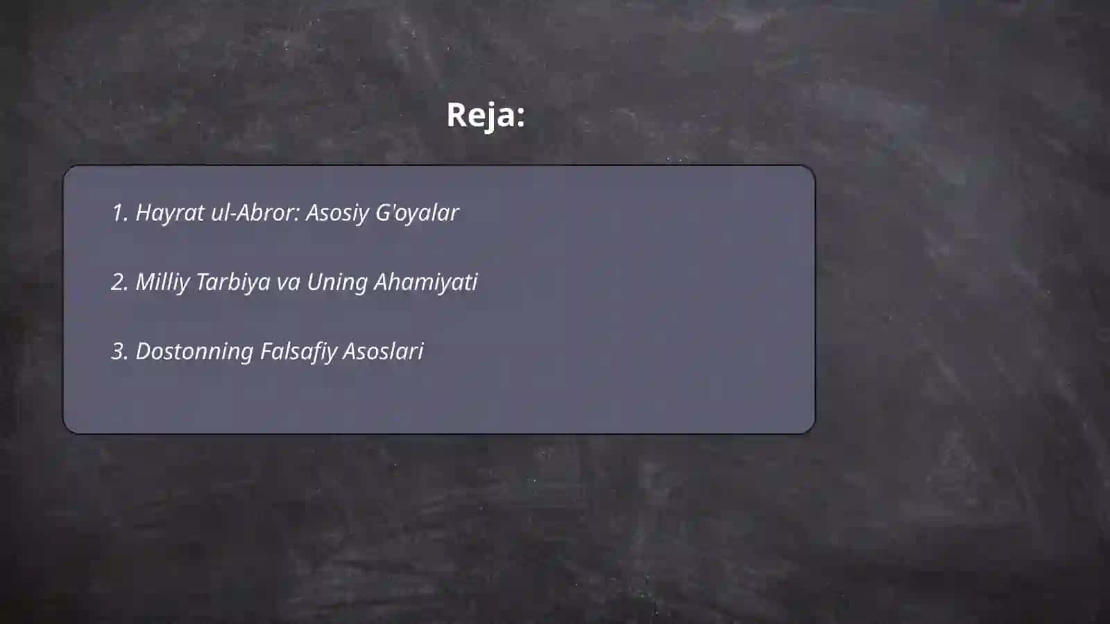 "HAYRAT UL- ABROR " DOSTONI FALSAFIY- TALIMIY DOSTON 2