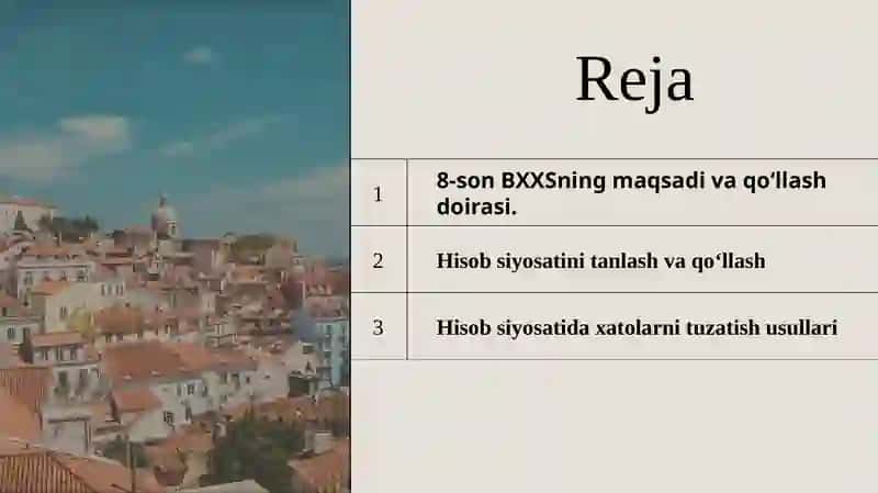BXXS- 8 Hisobsiyosatlari, hisoblabchi qilgan baholardagi o‘zgarishlar 2