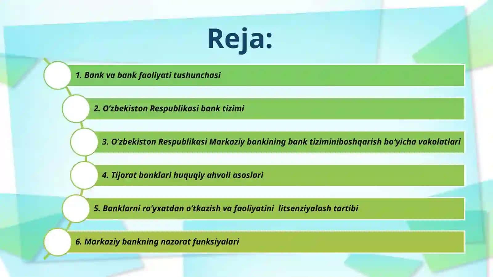 Tijorat banklarini huquqiy asoslari 2
