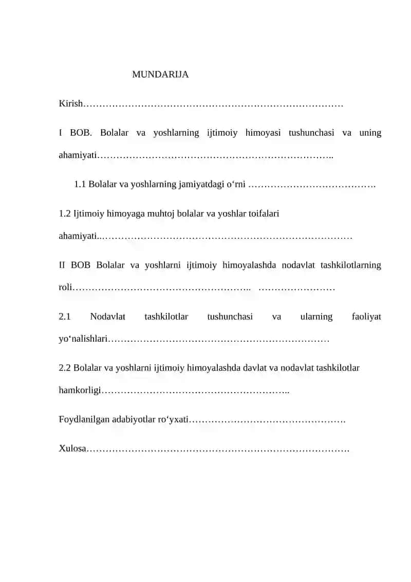 Bolalar va yoshlarning ijtimoiy himoyasi tushunchasi va uning ahamiyati 2