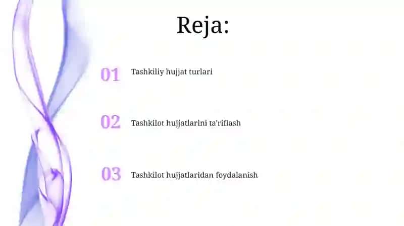 Tashkiliy hujjatlar 2