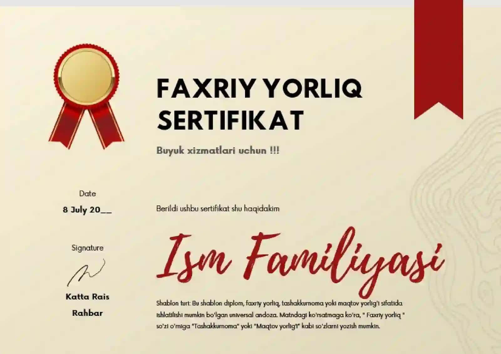 FAXRIY YORLIQ SERTIFIKAT 2