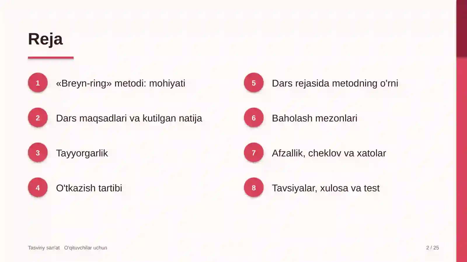 tasviriy san'at darslarida breyn ring metodidan foydalanish 6794 2