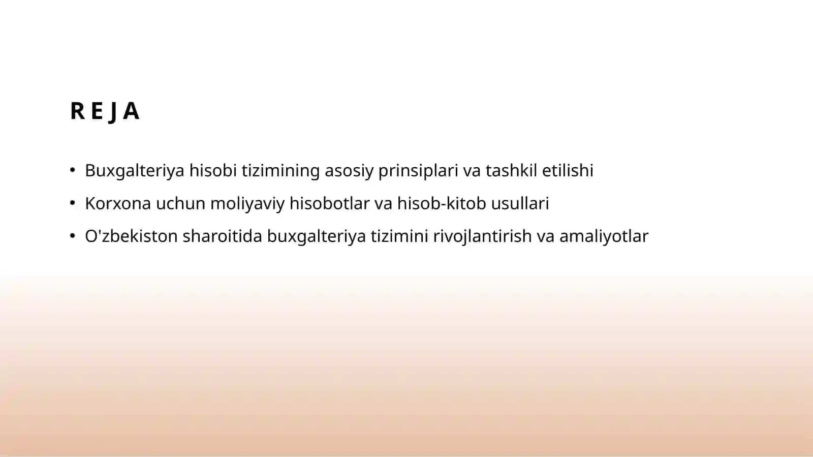 Buxgalteriya hisobi tizimining asosiy prinsiplari va tashkil etilishi 2