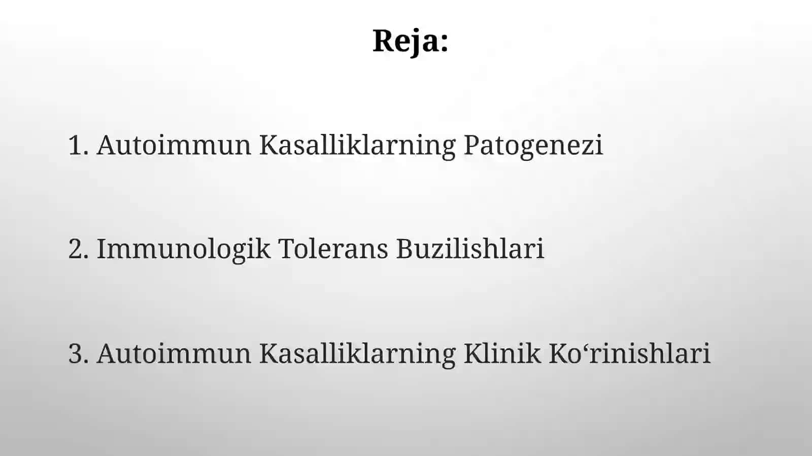 Autoimmun Kasalliklarning Klinik Ko'rinishlari 2