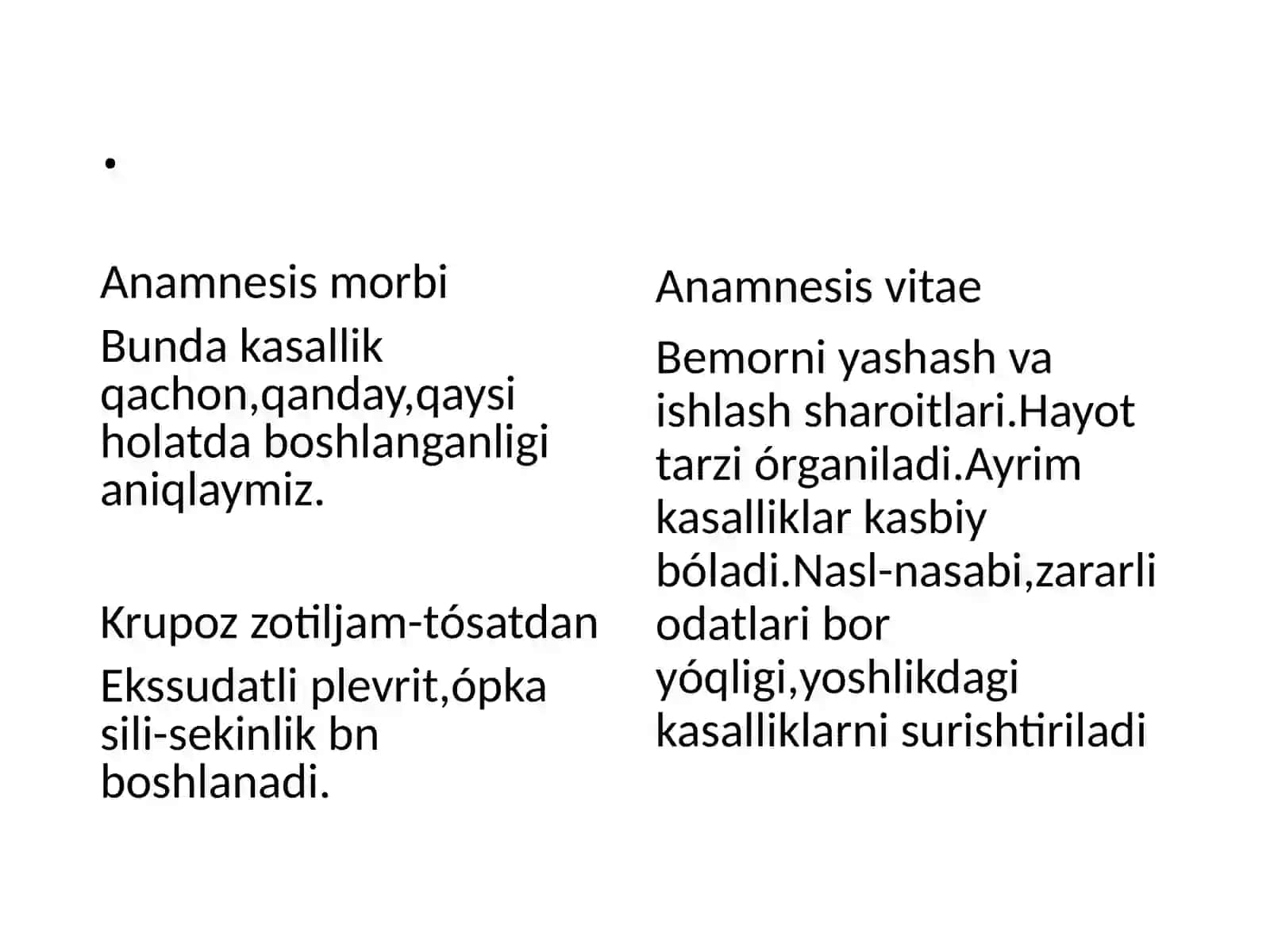 Anamnesis 2