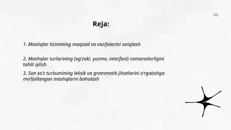Son soʻz turkumini oʻrganishdagi mashqlar tizimini tahlil qilish 2