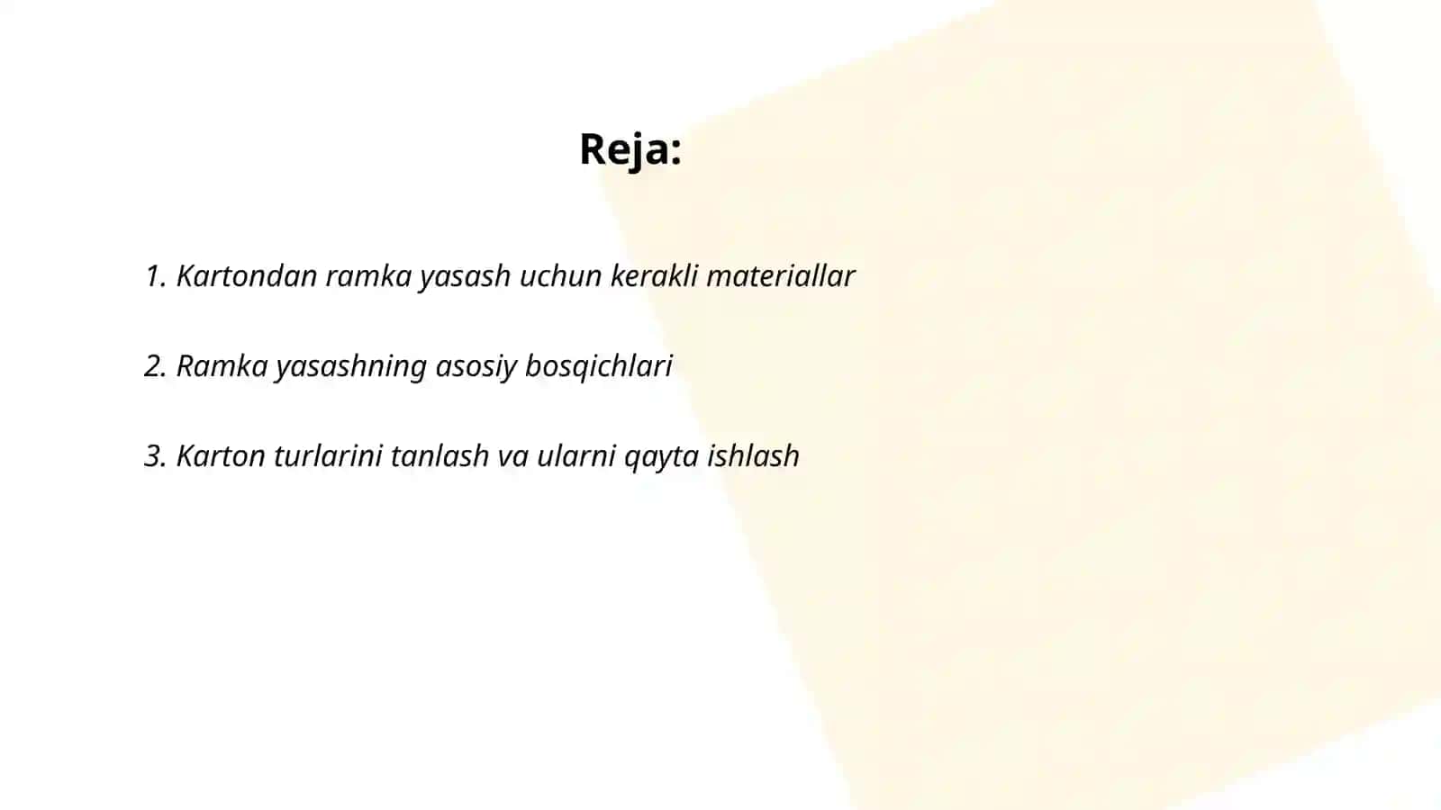 Kartondan rasm uchun ramka yasash 2