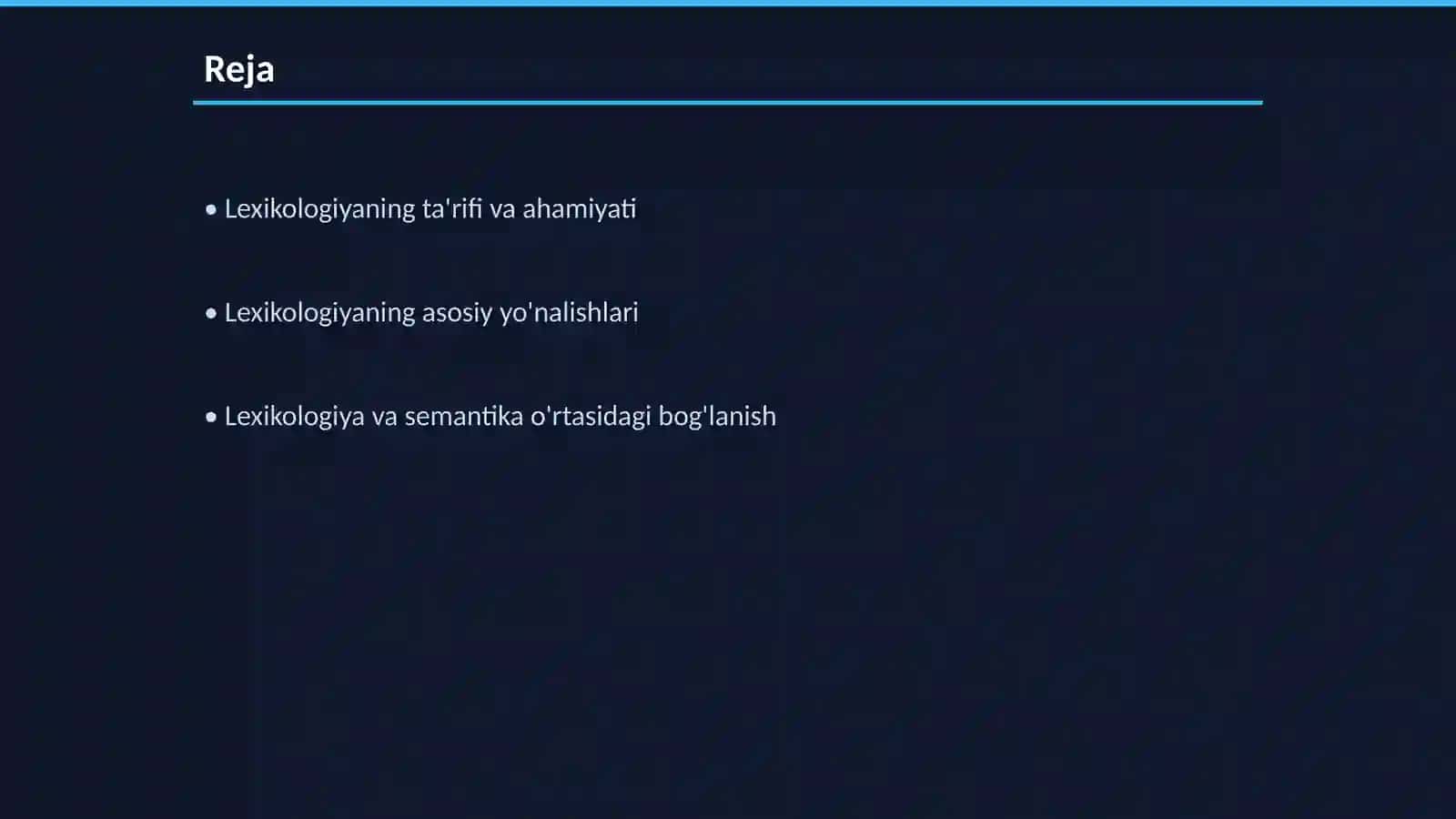 Lexikologiya va semantika o'rtasidagi bog'lanish 2