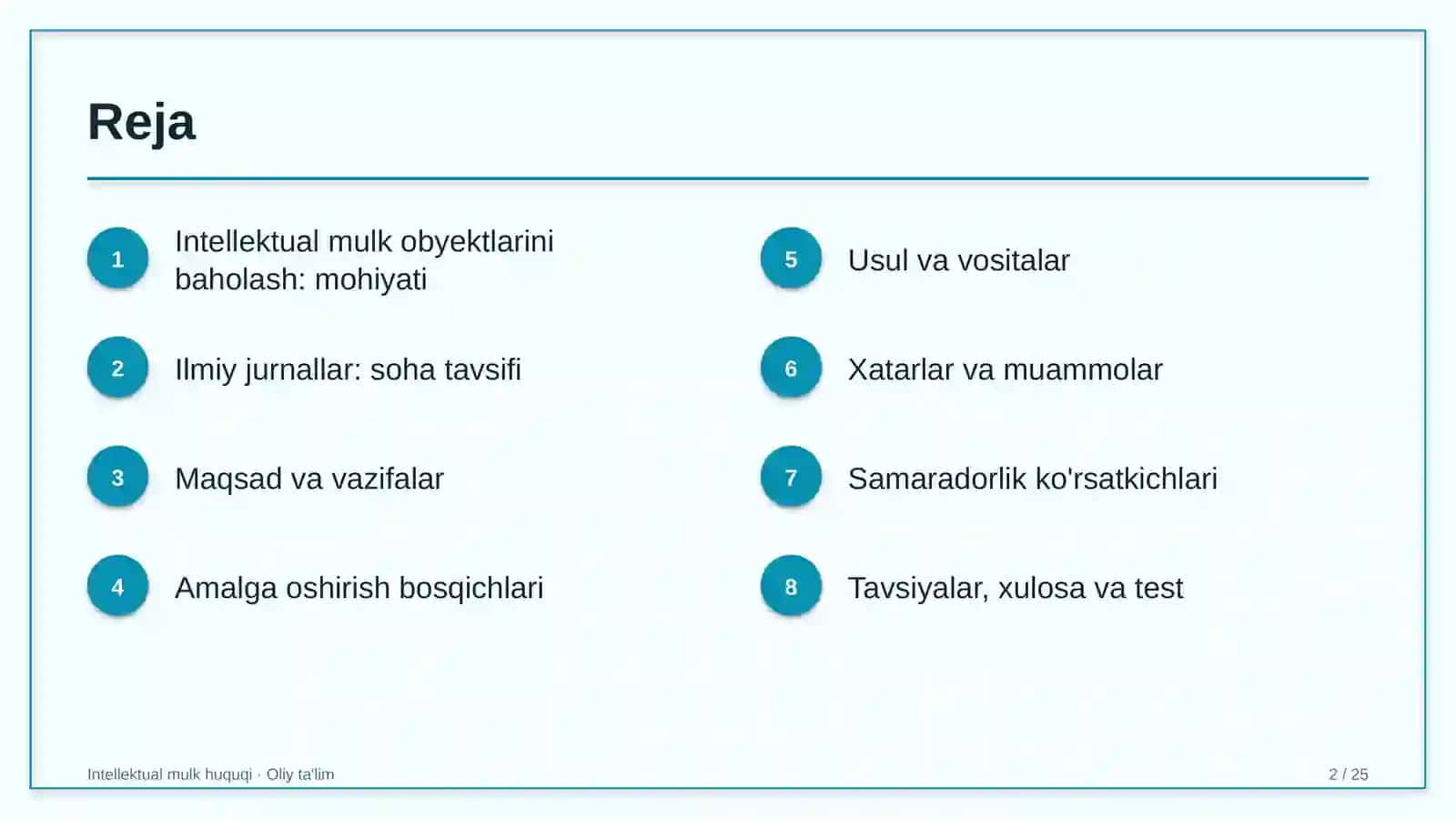 Ilmiy jurnallarda intellektual mulk obyektlarini baholash 2