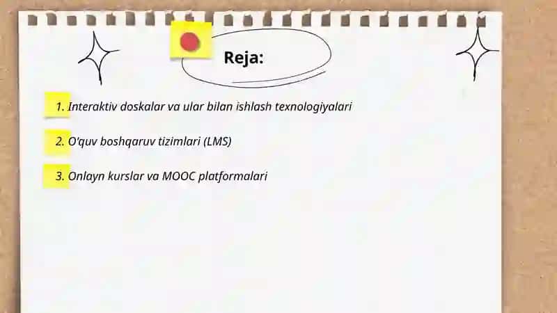 Interaktiv doskalar va ular bilan ishlash texnologiyalari 2