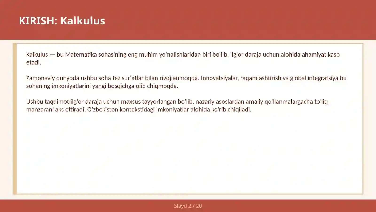 KALKULUS 2