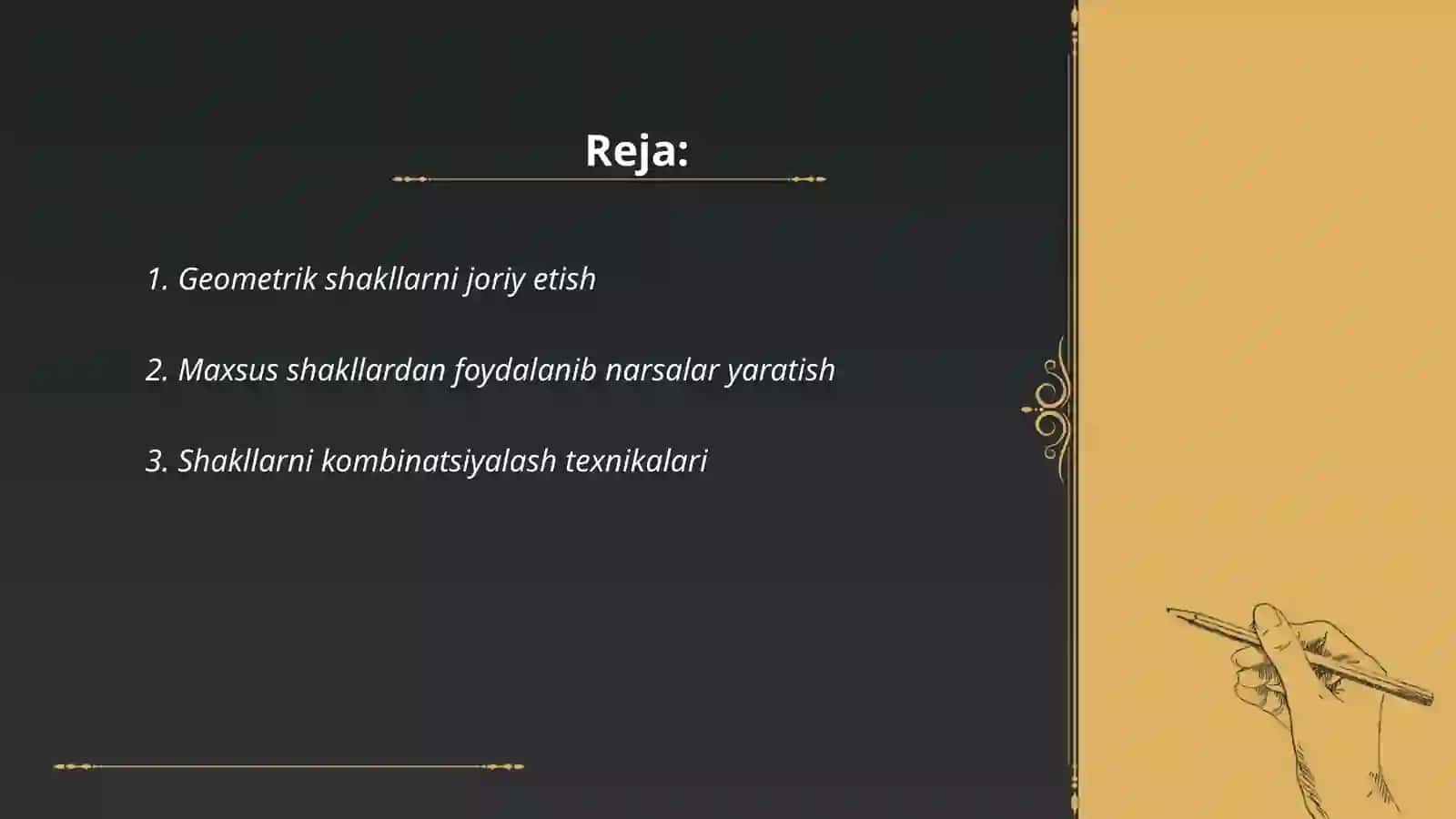 Maxsus shakllar toʻplamidan foydalanib narsalarni hosil qilishga o'rgatish metodlari 2