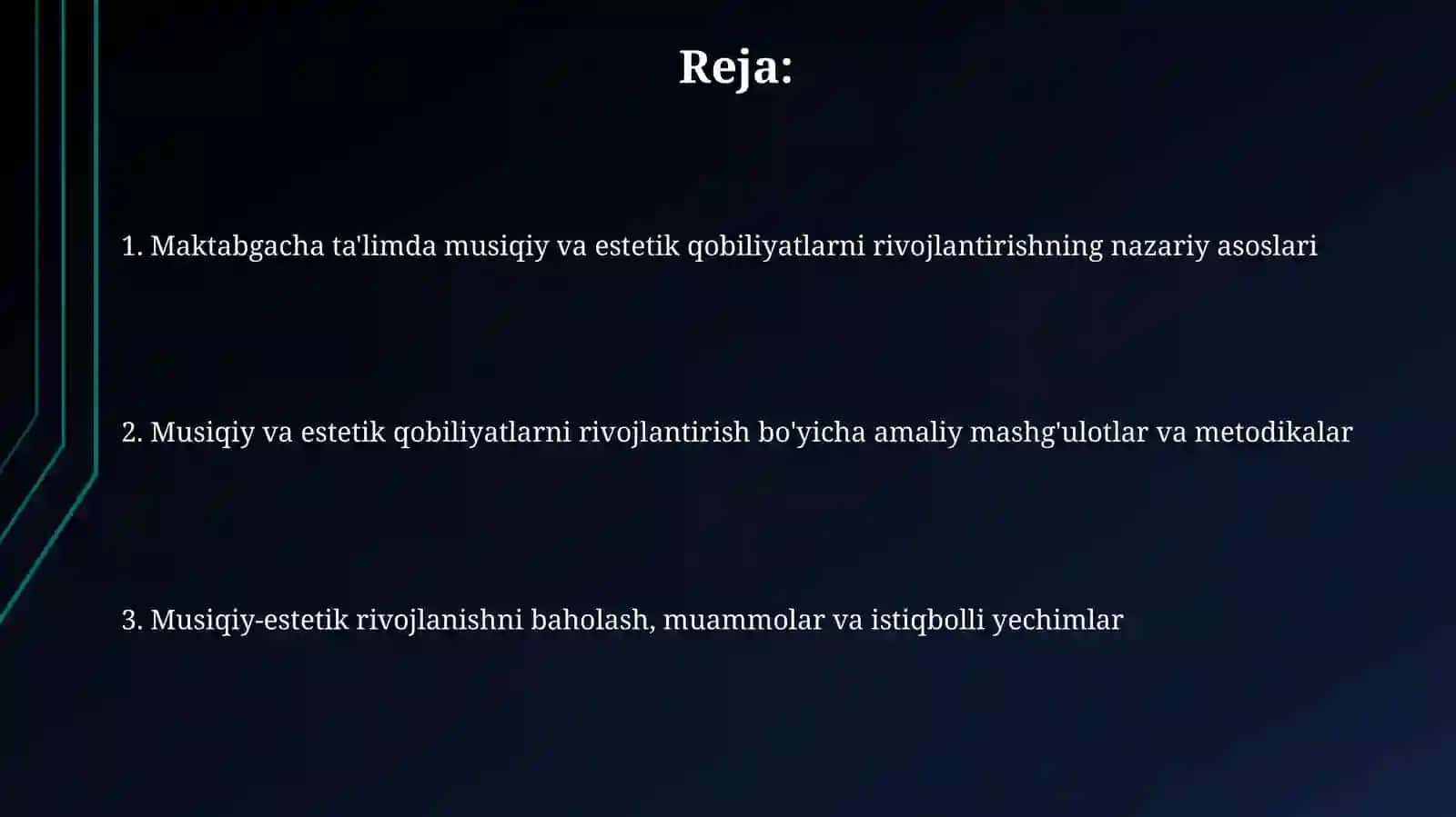 Musiqiy va Estetik Qobiliyatlarni Rivojlantirish 2