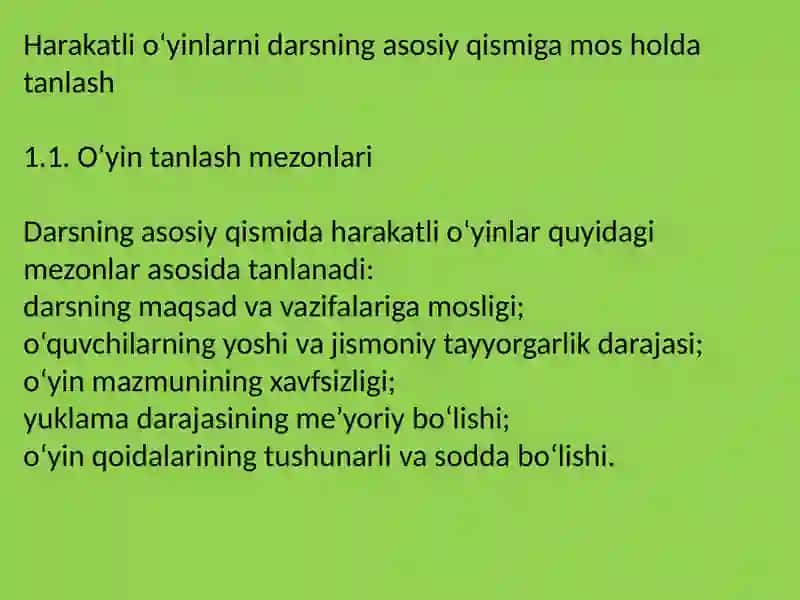 Harakatli O'yinlar 2