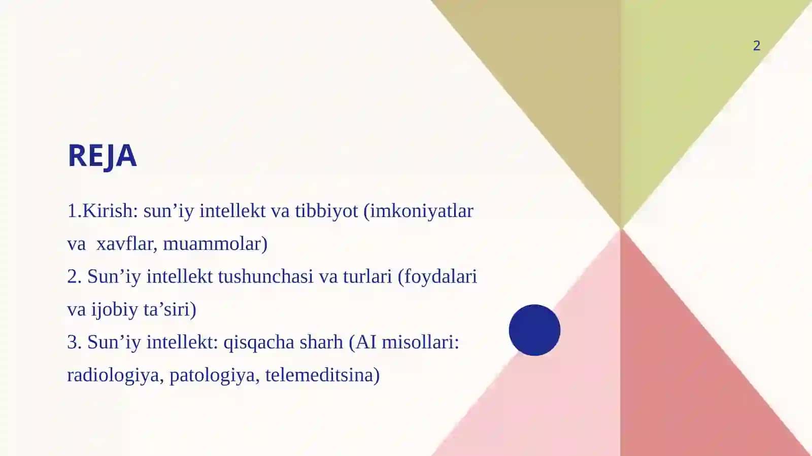 zamonaviy tibbiyotda sun'iy intellekt 2