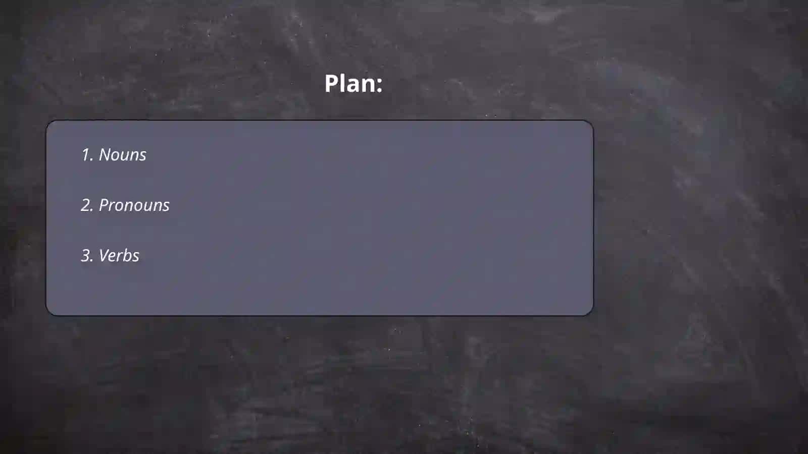 Parts of speech 2