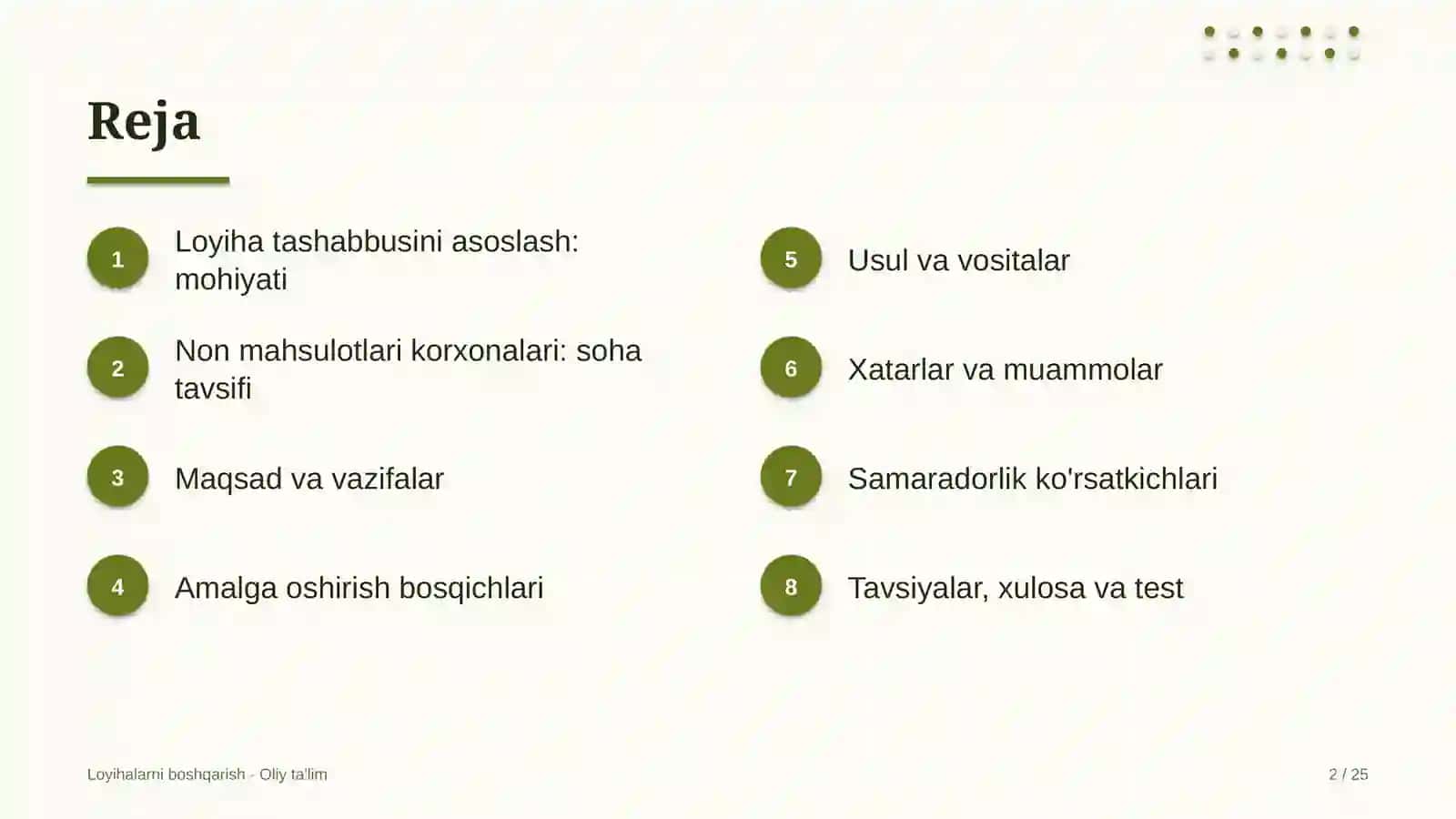 non mahsulotlari korxonalarida loyiha tashabbusini asoslash 5070 2
