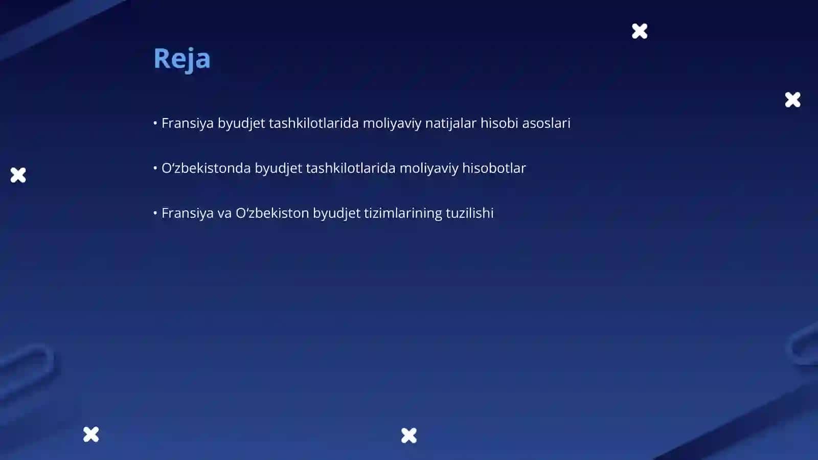 Fransiya byudjet tashkilotlarida moliyaviy natijalar hisobi va Oʻzbekistondan oxshashligi va farqli jihatlari 2